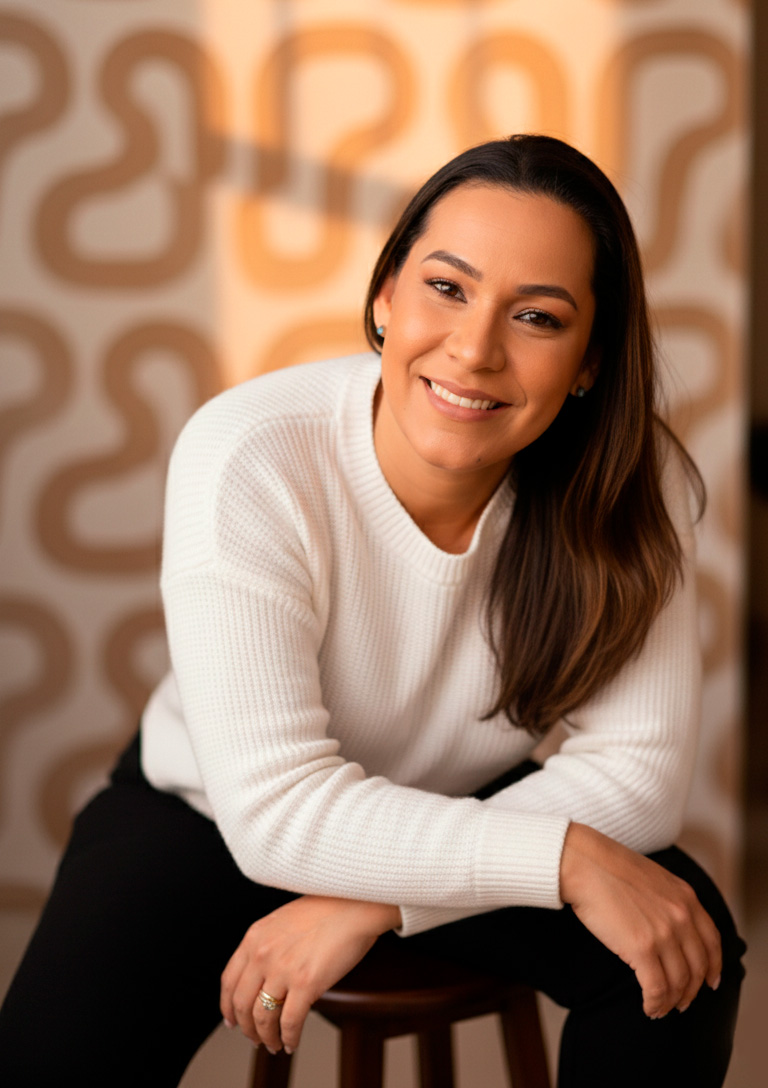 Fotografia profissional desenvolvida para posicionamento de marca pessoal